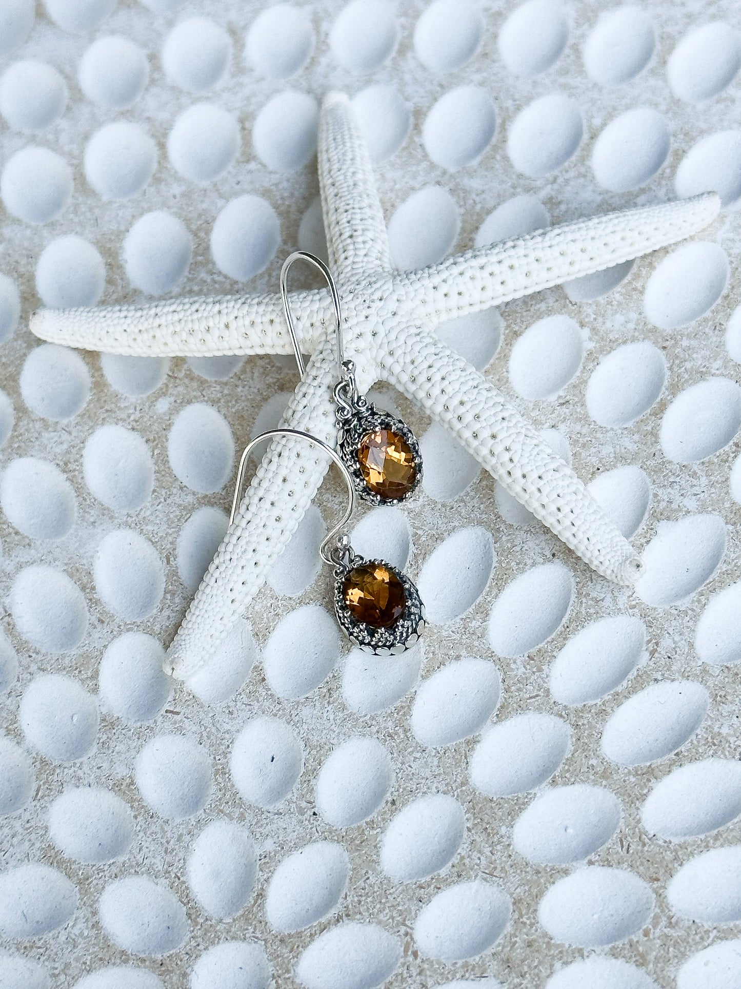 Sterling Silver & Citrine Jagaraga Earrings