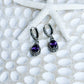 Sterling Silver & Amethyst Gianyar Earrings