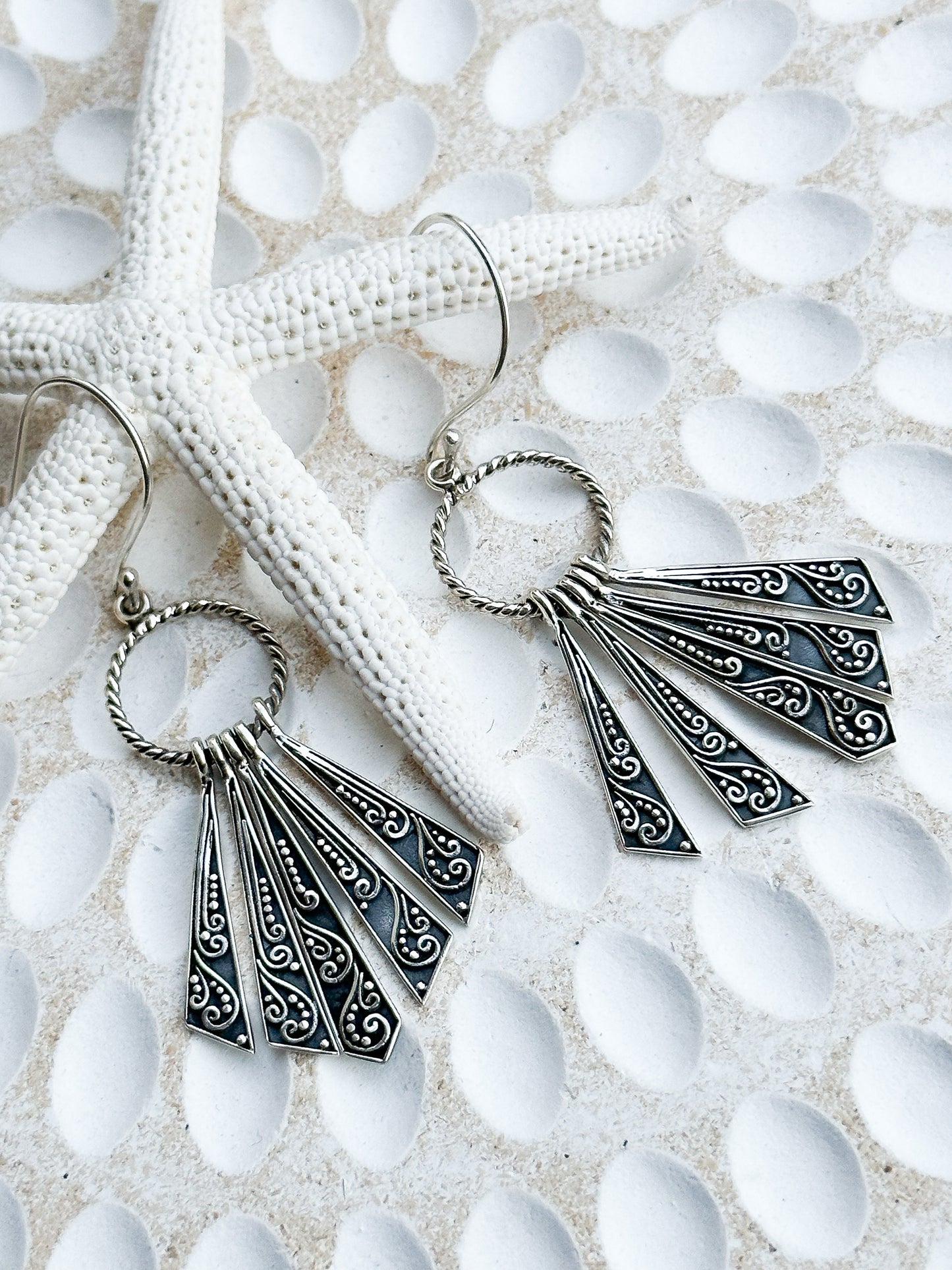 Sterling Silver Gyona Earrings