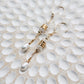 Helionos 14K Filled Gold, Moonstone and Genuine Freshwater Pearl Earrings