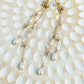 Ophelia 14k Filled Gold, Herkimer Diamond, Rose Quartz & Genuine Freshwater Pearl Drop Earrings