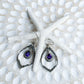 Sterling Silver & Amethyst Hinaya Earrings