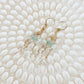 Atira 14K Filled Gold, Herkimer Diamond, Peruvian Turquoise, Moonstone & Genuine Keshi Freshwater Pearl Drop Earrings