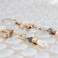 Kalia 14K Filled Gold, Genuine Freshwater Pearl & Labradorite Earrings
