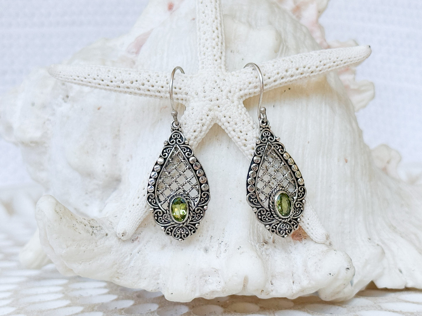 Sterling Silver & Peridot Maura Earrings