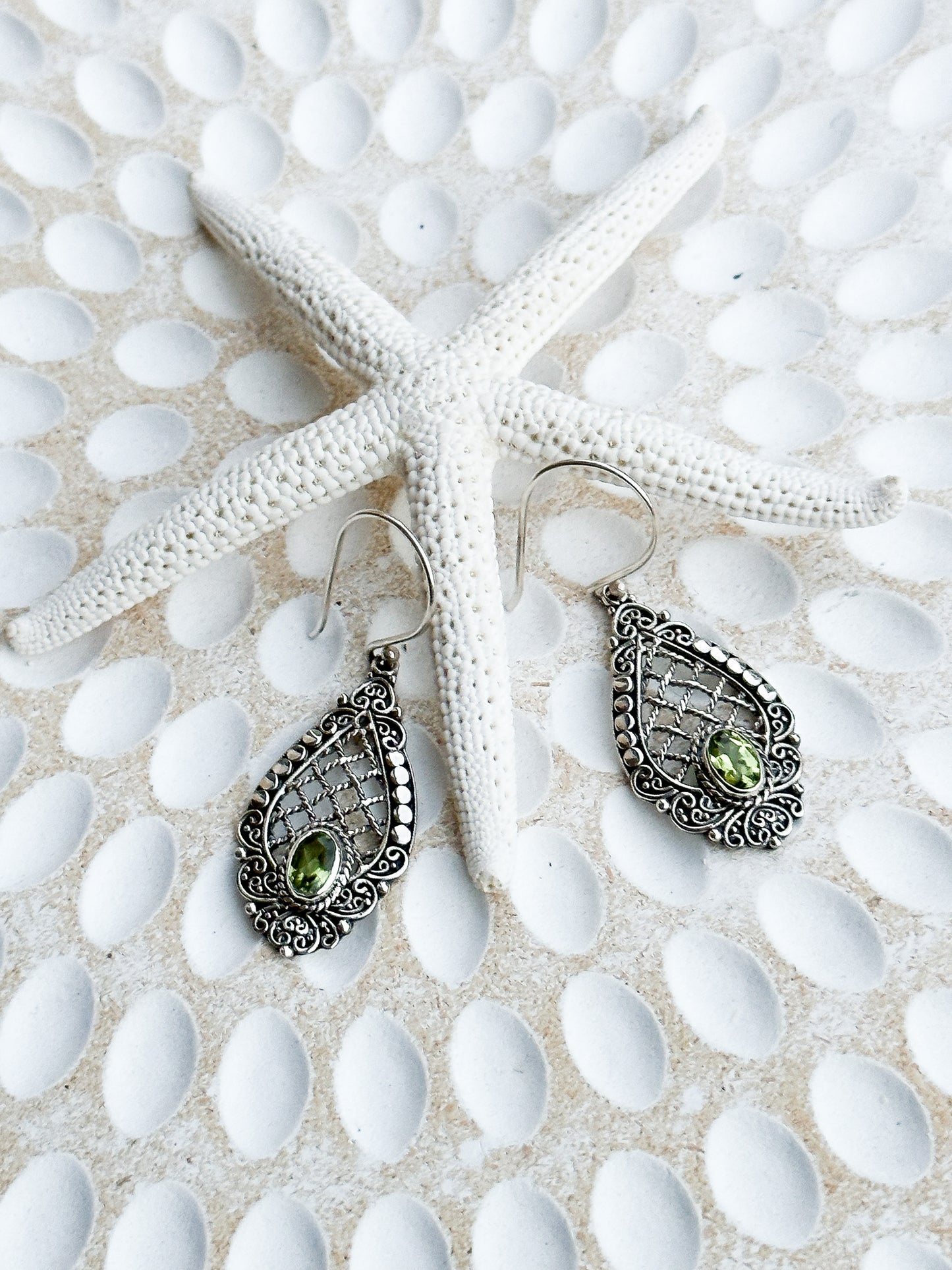 Sterling Silver & Peridot Maura Earrings