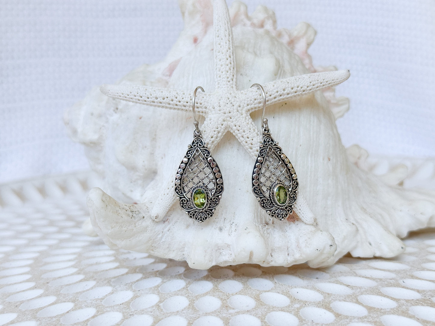 Sterling Silver & Peridot Maura Earrings