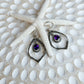 Sterling Silver & Amethyst Hinaya Earrings