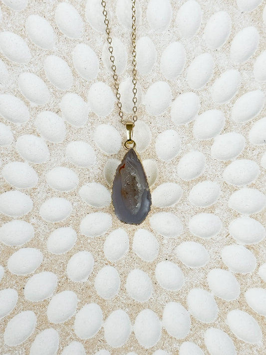 Agate Geode Necklace