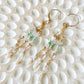 Atira 14K Filled Gold, Herkimer Diamond, Peruvian Turquoise, Moonstone & Genuine Keshi Freshwater Pearl Drop Earrings