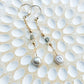 Aella 14K Filled Gold, Herkimer Diamond, Labradorite & Genuine Freshwater Pearl Drop Earrings