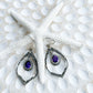 Sterling Silver & Amethyst Hinaya Earrings