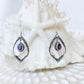 Sterling Silver & Amethyst Hinaya Earrings
