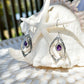 Sterling Silver & Amethyst Hinaya Earrings