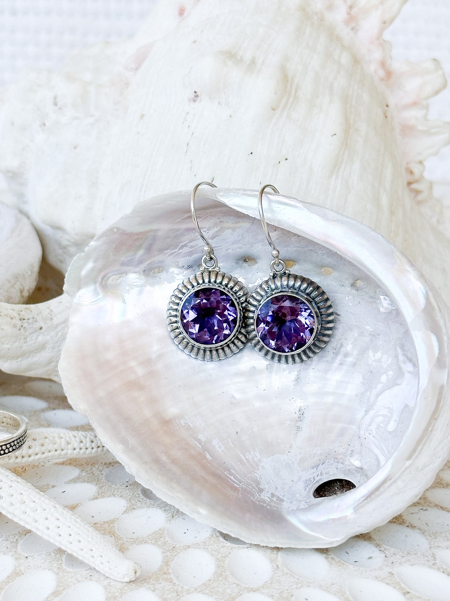 Sterling Silver & Amethyst Adina Earrings