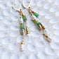 Prasinos 14K Filled Gold, Green Peridot, Apatite & Genuine Freshwater Pearl Drop Earrings