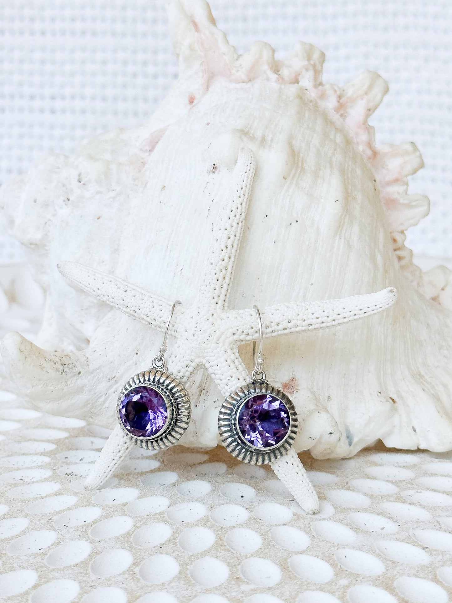 Sterling Silver & Amethyst Adina Earrings