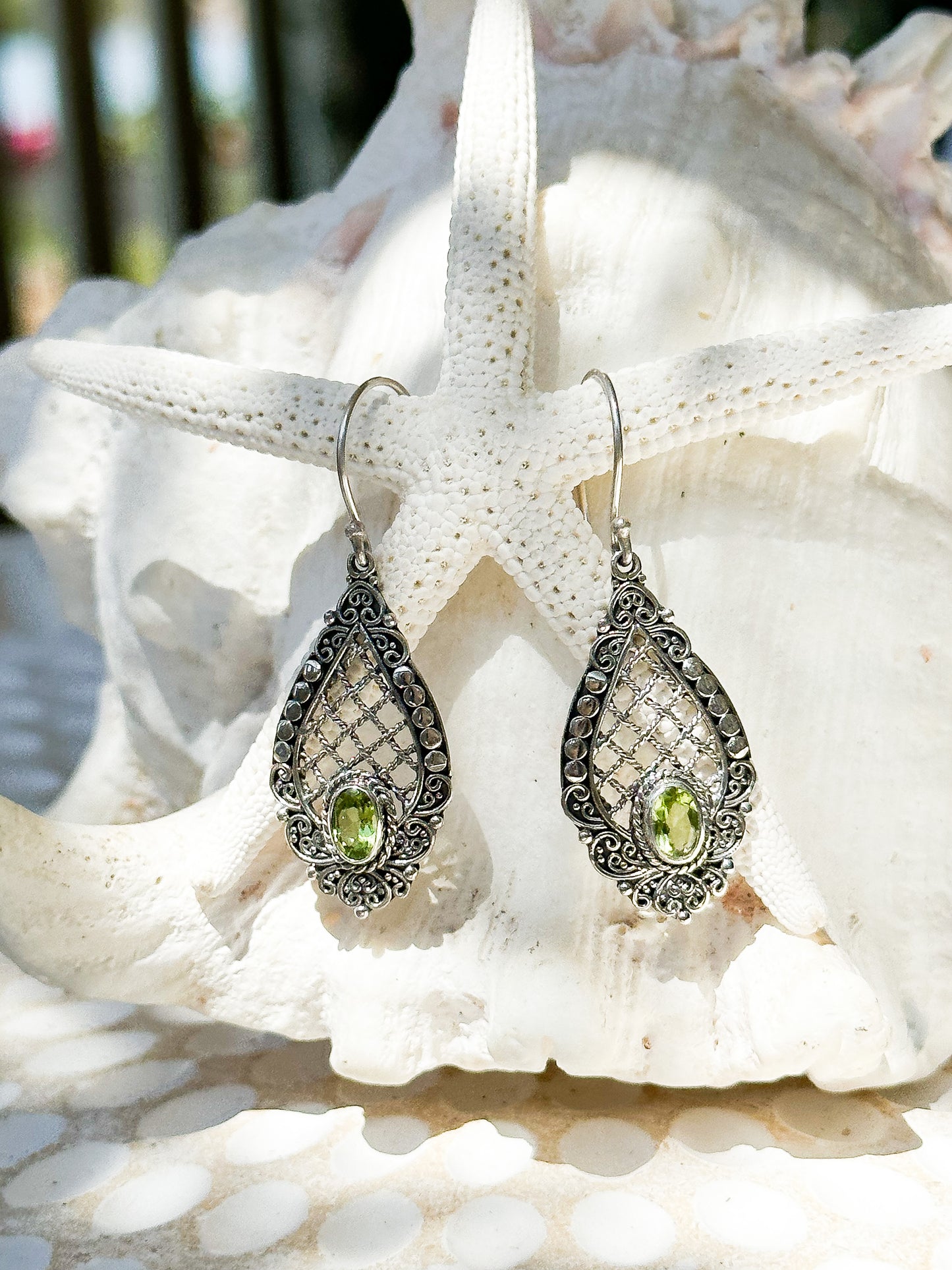 Sterling Silver & Peridot Maura Earrings