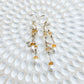 Daphne 14K Filled Gold, Herkimer Diamond, Citrine & Genuine Freshwater Keshi Pearl Earrings