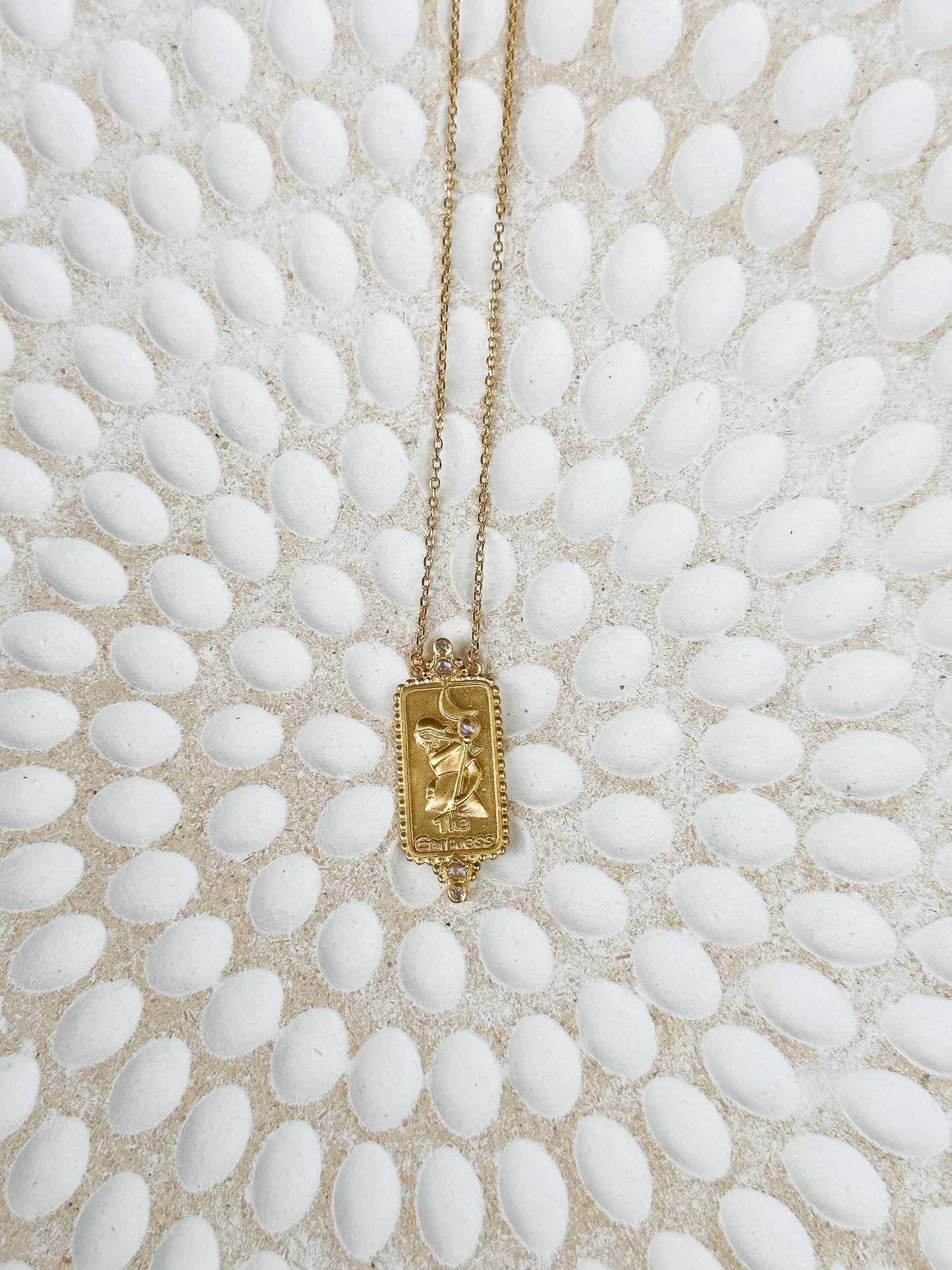 The Gold Empress Tarot Necklace