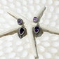 Amethyst & Sterling Silver Balinese Sita Earrings