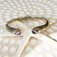 Sterling Silver & Amethyst Pana Cuff