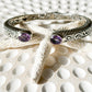 Sterling Silver & Amethyst Tana Cuff