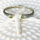 Sterling Silver & Peridot Yana Cuff