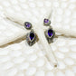 Amethyst & Sterling Silver Balinese Sita Earrings