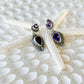 Amethyst & Sterling Silver Balinese Sita Earrings