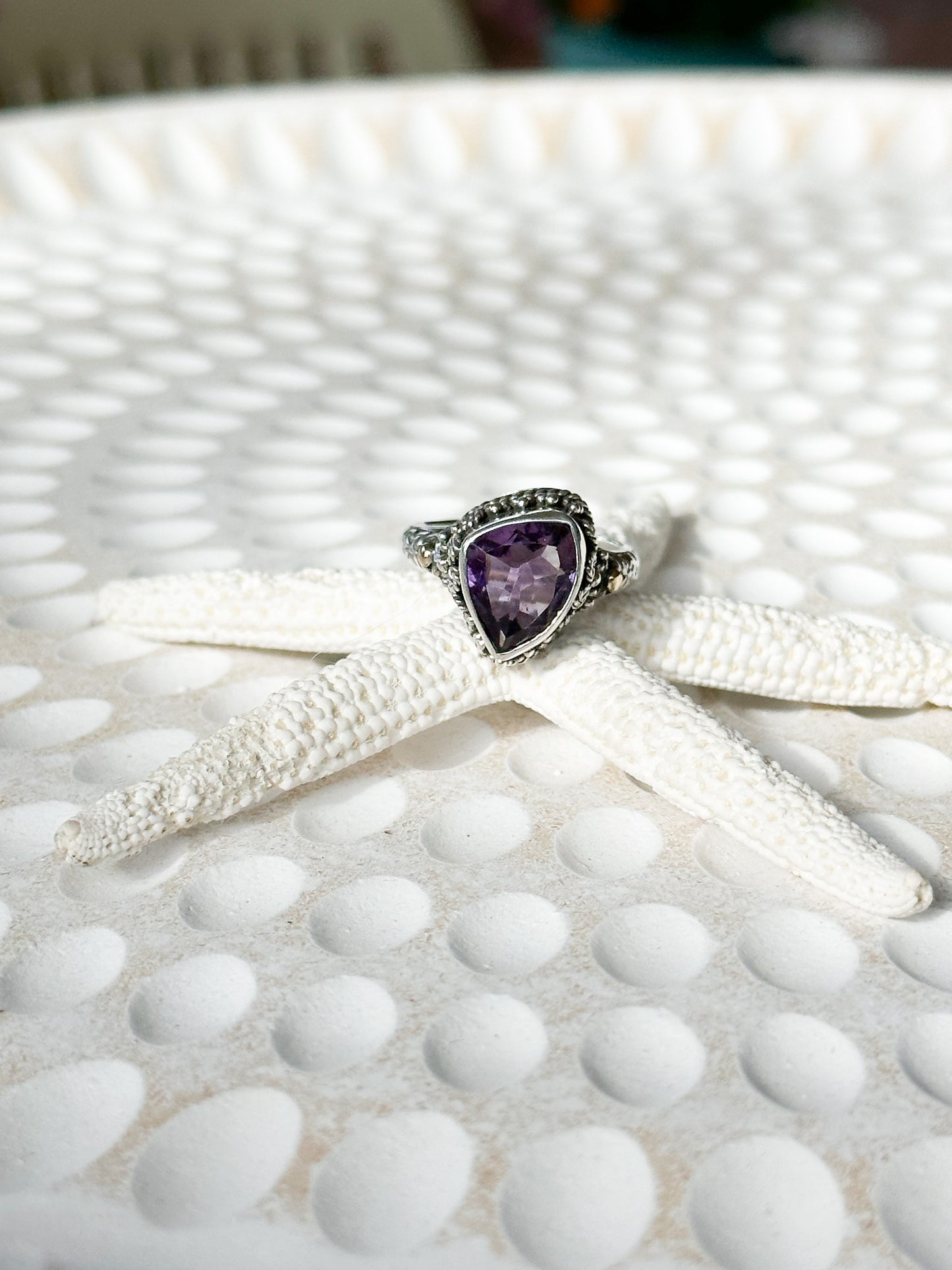 Sterling Silver & Amethyst Fiara Ring