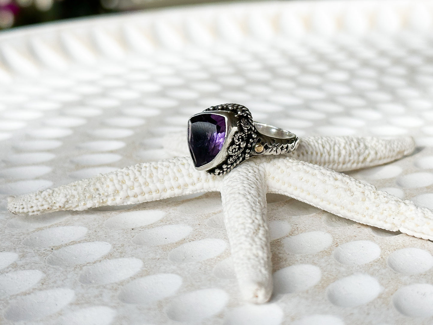 Sterling Silver & Amethyst Fiara Ring