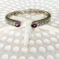 Sterling Silver & Amethyst Tana Cuff