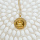 Gold Lakshmi Hindu Goddess, Abundance Necklace