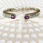 Sterling Silver & Amethyst Tana Cuff
