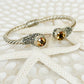 Citrine Yoni Balinese Sterling Silver Cuff