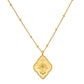 Cradled in Protection Gold and Emerald Hamsa Amulet Necklace
