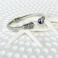 Amethyst, Sterling Silver and Kombinasi Gold Bona Cuff