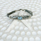 Blue Topaz Sterling Silver Gitgit Balinese Bracelet