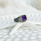 Amethyst Sterling Silver Kedewatan Balinese Ring