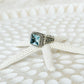 Blue Topaz Sterling Silver Kedewatan Balinese Ring
