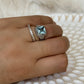 Blue Topaz Sterling Silver Kedewatan Balinese Ring