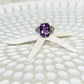 Amethyst Sterling Silver Pemogan Balinese Ring