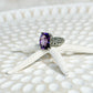 Amethyst Sterling Silver Pemogan Balinese Ring