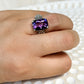 Amethyst Sterling Silver Pemogan Balinese Ring